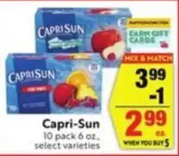 Lucky Supermarkets Capri-Sun offer