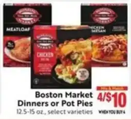 Lucky Supermarkets Boston Market Dinners or Pot Pies offer