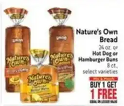 Lucky Supermarkets Nature's Own Bread offer