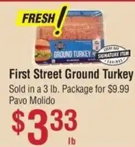 Smart & Final First Street Ground Turkey offer