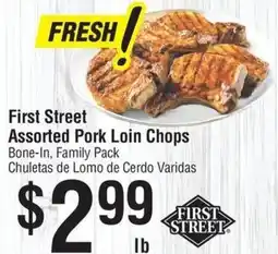 Smart & Final First Street assorted pork loin chops offer