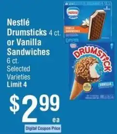 Smart & Final Nestlé Drumsticks offer