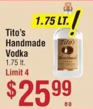 Smart & Final Tito's Handmade Vodka offer