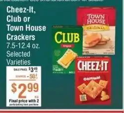 Smart & Final Cheez-it, Club or Town House Crackers offer