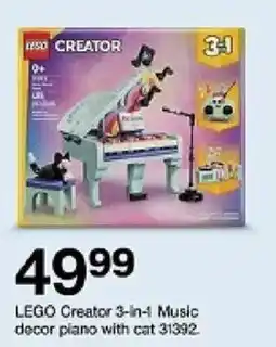 Target lego creator 3-in-1 music decor piano with cat offer