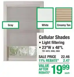 Menards Cellular Shades offer