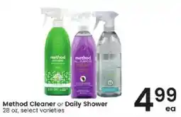 Albertsons Method Cleaner or Daily Shower offer