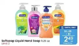 Albertsons Softsoap liquid hand soap offer