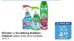 Albertsons Windex or Scrubbing Bubbles Cleaner offer