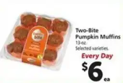 Vons Two-Bite Pumpkin Muffins offer