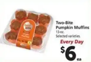 Vons Two-Bite Pumpkin Muffins offer