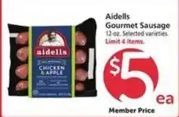 Vons Aidells Gourmet Sausage offer