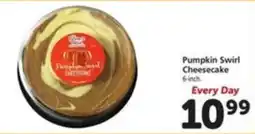Vons Pumpkin Swirl Cheesecake offer