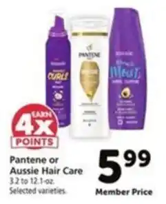 Vons Pantene or Aussie Hair Care offer