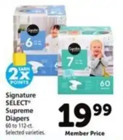 Vons Signature Select Supreme Diapers offer