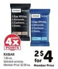 Vons Rxbar offer