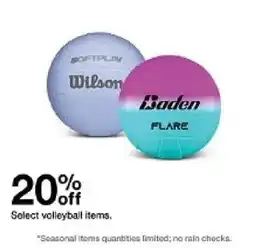 Target Select volleyball items offer