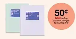 Target Up&up 2-pocket pronged folder offer