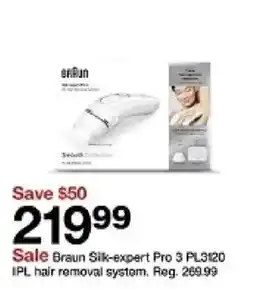 Target Braun Silk-expert Pro 3 PL3120 offer