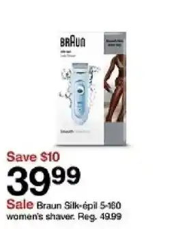 Target Braun silk-épil 5-160 women's shaver offer