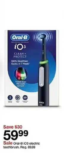 Target Oral-B iO3 electric toothbrush offer