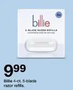 Target Billie 5-blade razor refills offer
