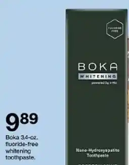 Target Boka fluoride-free whitening toothpaste offer