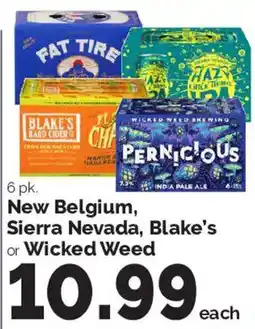 Harris Teeter New Belgium, Sierra Nevada, Blake's or Wicked Weed offer