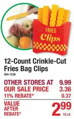 Menards Fries Clips 12-Count Crinkle-Cut Fries Bag Clips offer