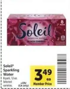 Vons Soleil Sparkling Water offer
