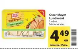 Vons Oscar Mayer Lunchmeat offer