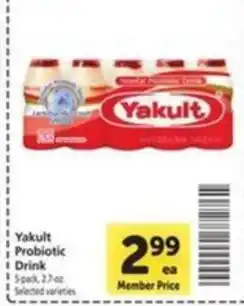 Vons Yakult Probiotic Drink offer