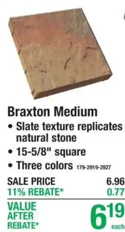 Menards Braxton Medium offer