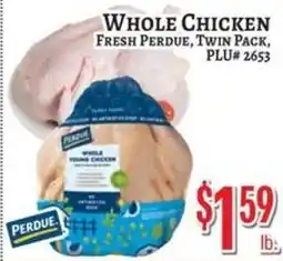 Trade Fair Supermarket Fresh Perdue Twin Pack Whole Young Chicken offer