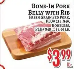 Trade Fair Supermarket Bone-In Pork Belly With Rib offer