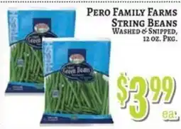 Trade Fair Supermarket Pero Family Farms string beans offer