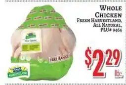 Trade Fair Supermarket Fresh Harvestland whole chicken offer