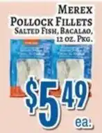 Trade Fair Supermarket Merex pollock fillets offer