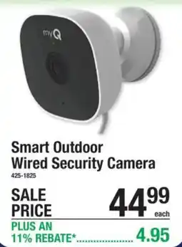 Menards Myq smart outdoor wired security camera offer