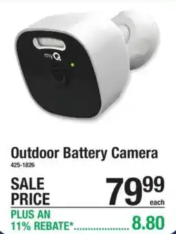 Menards Myq outdoor battery camera offer