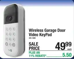Menards Myq wireless garage door video keypad offer