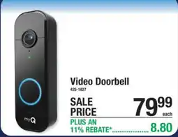 Menards myQ video doorbell offer