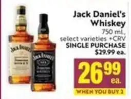 Lucky Supermarkets Jack Daniel's Whiskey offer