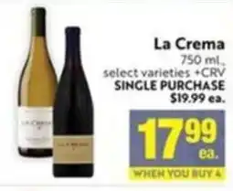 Lucky Supermarkets La Crema offer