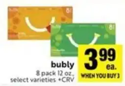 Lucky Supermarkets Bubly offer