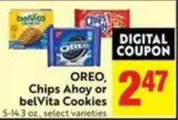 Lucky Supermarkets Oreo, Chips Ahoy or belVita Cookies offer