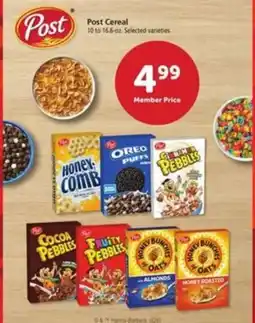Vons Post Cereal offer