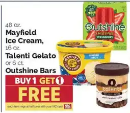 Harris Teeter Mayfield Ice Cream, Talenti Gelato or Outshine Bars offer