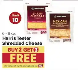 Harris Teeter Harris Teeter Shredded Cheese offer
