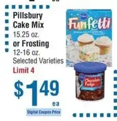 Smart & Final Pillsbury cake mix or frosting offer